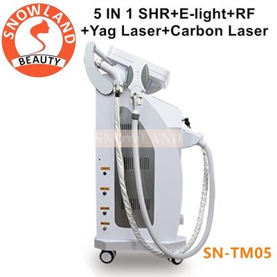 5 in 1 E-light IPL RF Nd YAG laser hair removal multifunction machine price