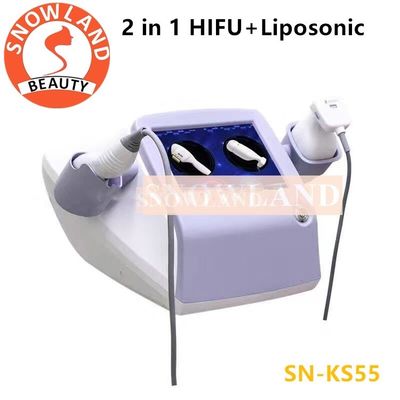 The factory price hifu wrinkle removal Focused Ultrasound 2 in 1hifu liposonic machine in China