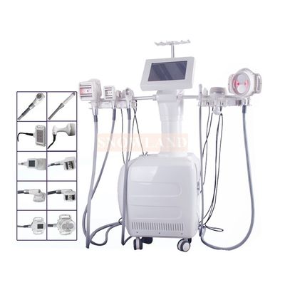 Vacuum Cavitation System V10 + Cryo + Cavitation + Vacuum + RF + BIO + cooling pads body weight loss machine