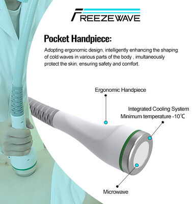 New Japan Popular 2.45GHz Slimming Freezewave 80% Fat Reaches Body Slimming Skin Tightening Cool Wave Cellulite Reduction