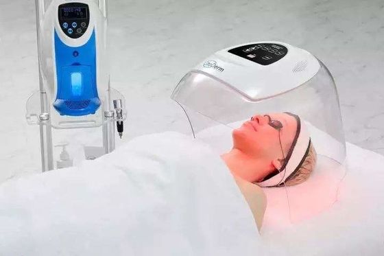 2023 Hot Selling Oxygen Jet Therapy Facial Machine O2 to Derm 7 Colors LED Dome Oxygen Facial Machine