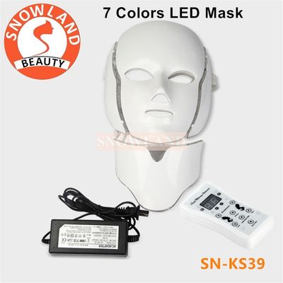 Facial Mask 7 Colors LED Light PDT Mask With Neck