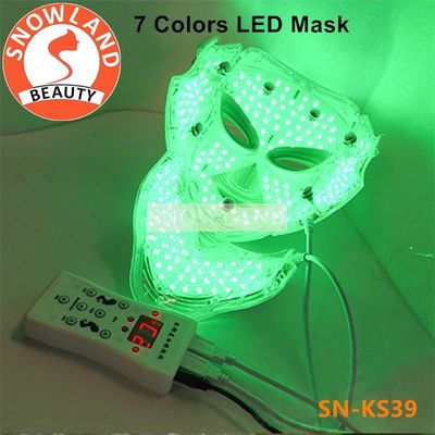 Facial Mask 7 Colors LED Light PDT Mask With Neck