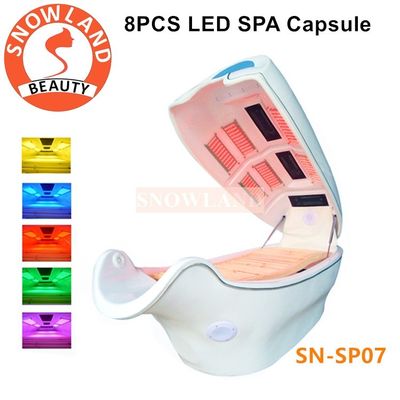 Far Infrared Sauna Spa Capsule / LED Light Therapy Bed For dry Steam